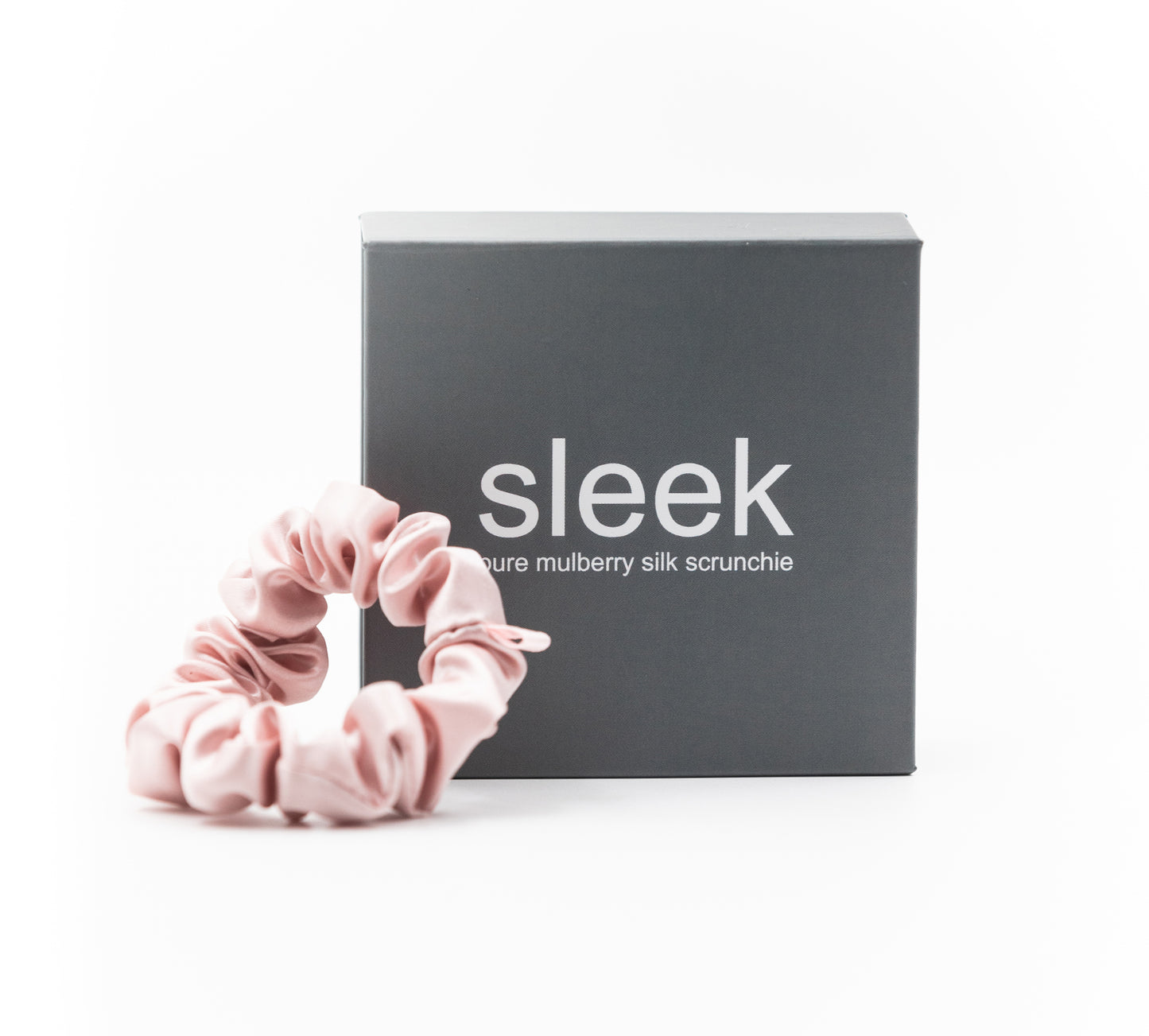 Pink Silk Midi Scrunchie