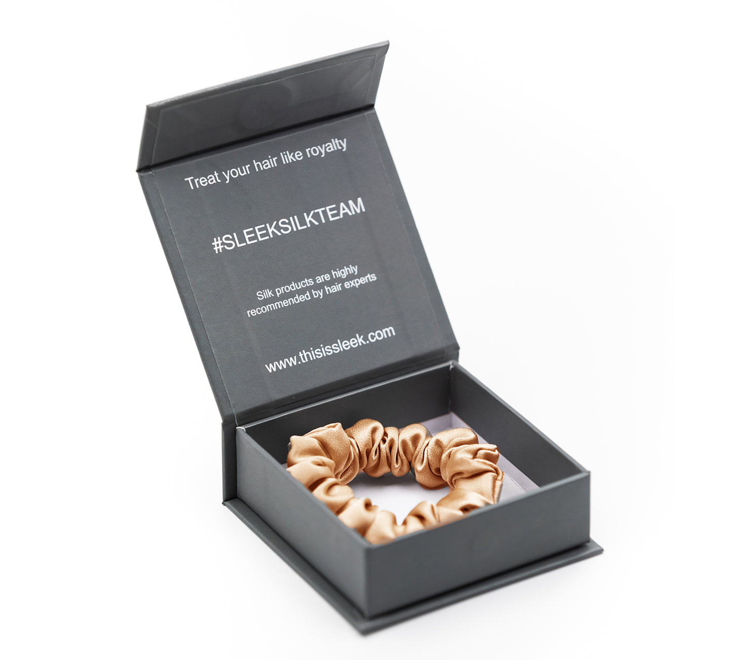 Caramel Silk Midi Scrunchie