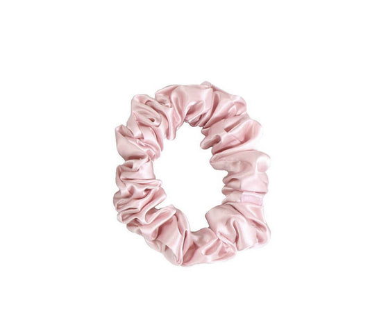 Pink Silk Midi Scrunchie