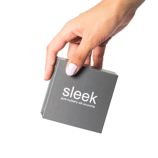 White Silk Large Scrunchie