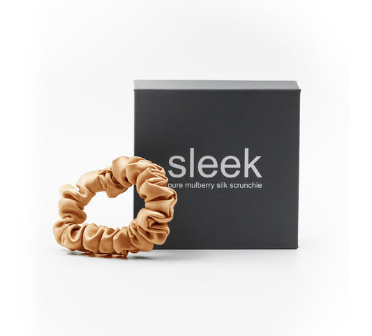 Caramel Silk Midi Scrunchie