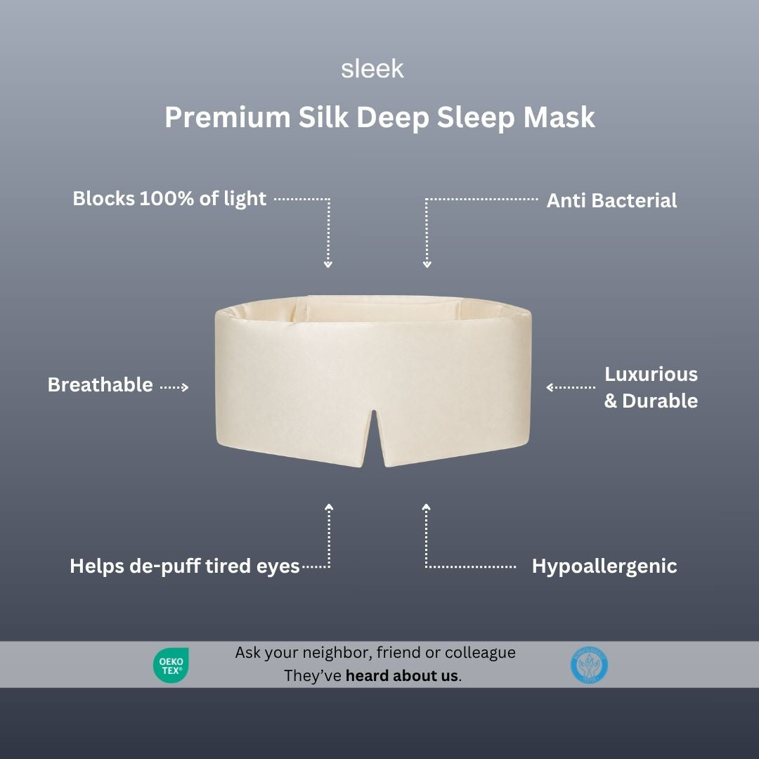 Mulberry Deep Sleep Mask | OEKO-TEX | Sleek