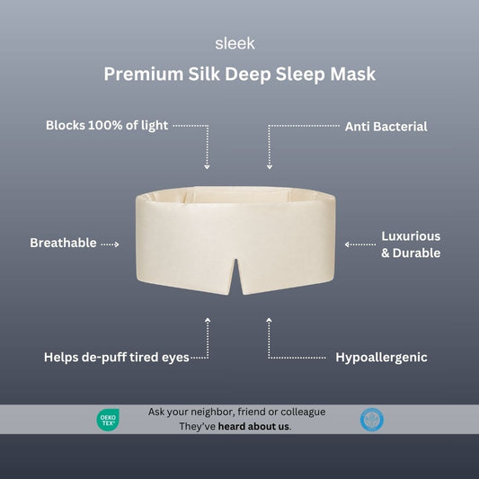Mulberry Deep Sleep Mask | OEKO-TEX | Sleek