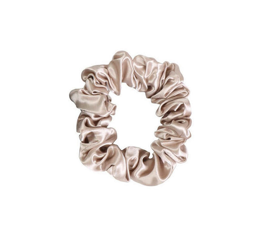 Champagne Silk Midi Scrunchie