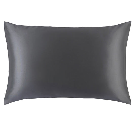 Dark Grey Silk Pillowcase
